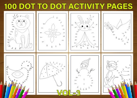 100 Dot to Dot Activity Pages Vol-3