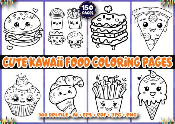 150 Cute Kawaii Food Coloring Pages: A Practical Evaluation for Creators and Educators