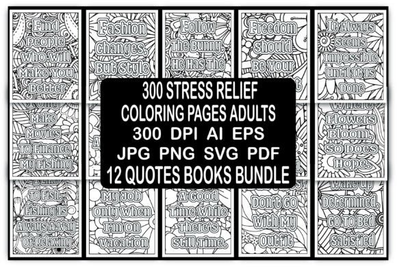 300 Stress Relief Coloring Page Adults
