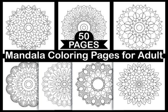 50 Mandala Coloring Pages for Adults