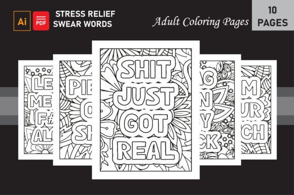 Adult Motivational Swear Words Coloring