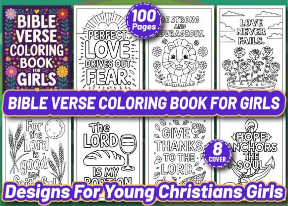 Bible Verse Coloring Book for Girls