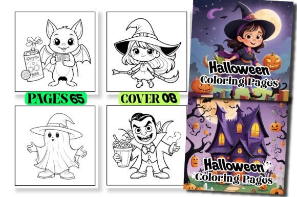 Bold Easy Halloween Coloring Pages