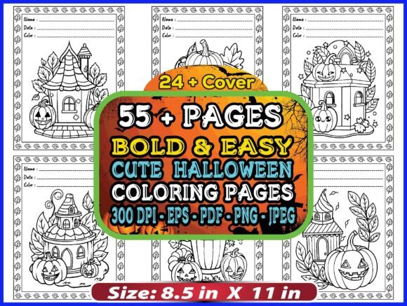 Cute Easy Cozy Halloween Coloring Book: A Smart, Scalable Digital Asset for Creators & Sellers