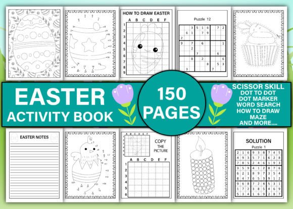Easter Activity Book for Kids Vol-4