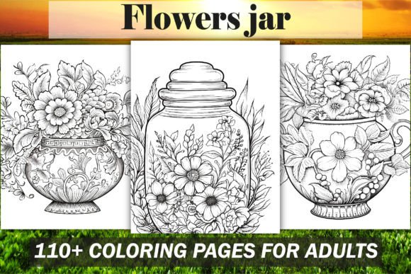Flowers Jar Coloring Book Bundle - KDP: A Smart, Scalable Resource for Print-on-Demand Creators