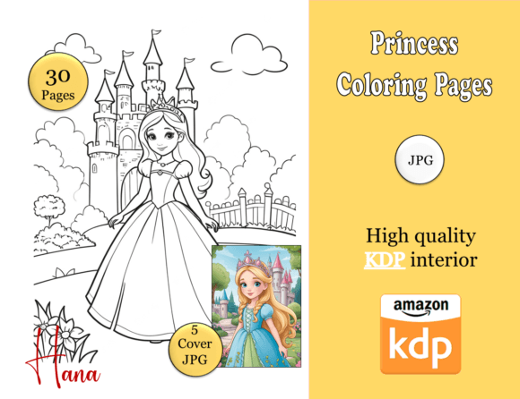 Princess Coloring Pages for Girls: A Complete Guide to KDP Coloring Book Interiors