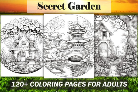 Secret Garden Coloring Book Bundle