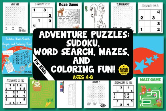 Sudoku, Word Search, Mazes, and Coloring: A Practical Guide for Early Learning Activity Books